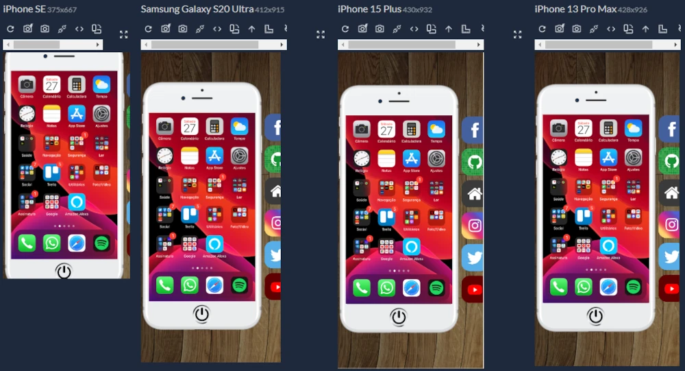 Print do Site Smartphone v1.0 no Celular